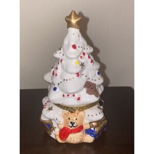 Christmas Tree Jewelry Storage Box Bracelet Necklace Trinket Box Display Case